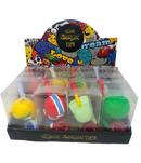 🎉🔥 4" Mini Cartoon Silicone Glass Pipe – Assorted Character 8pcs/display