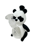 5.5" Angry Panda Silicone & Glass Water Pipe 🐼🔥