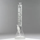 18” 9mm Castle Glassworks Lines Ultra Durable Beaker