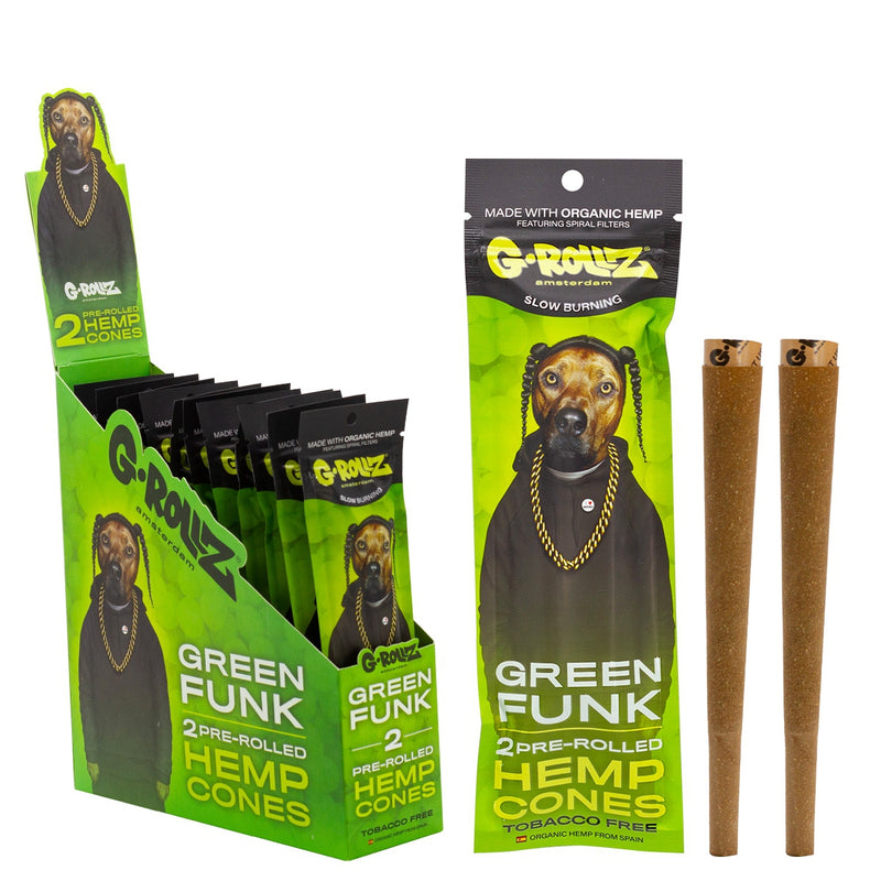 G-ROLLZ 2x Pre-Rolled Hemp Cones - 12 Packs/Display