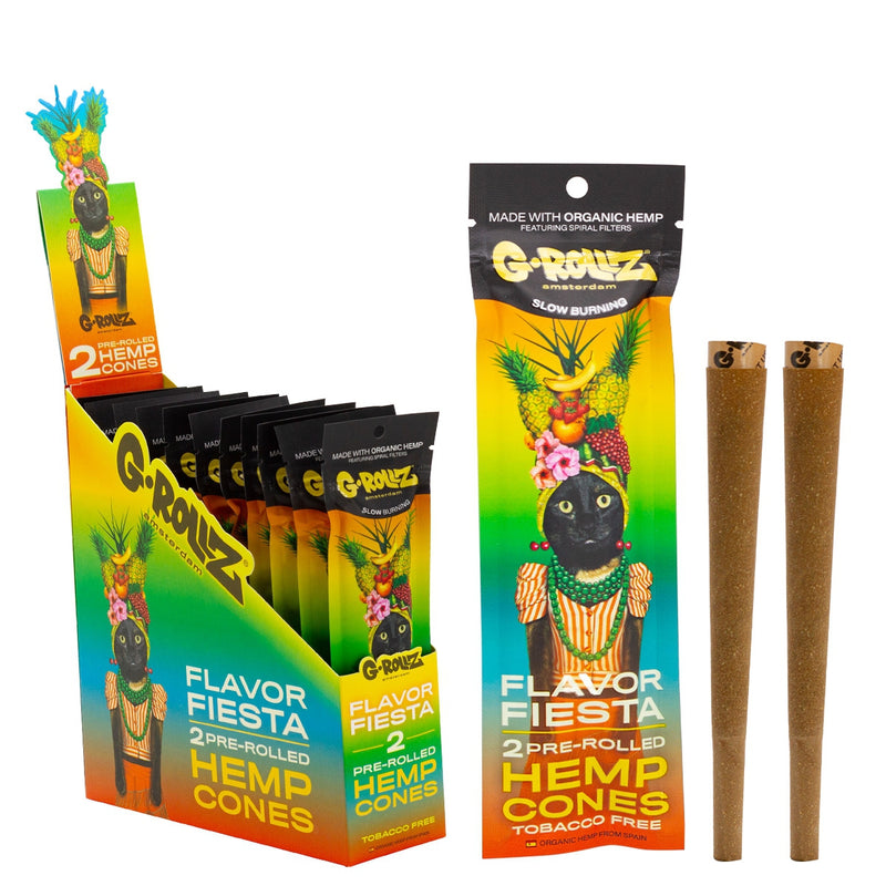 G-ROLLZ 2x Pre-Rolled Hemp Cones - 12 Packs/Display