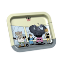 NEW - Weekend Everyday Artwork Metal Rolling Tray - Small 7" X 5.5"