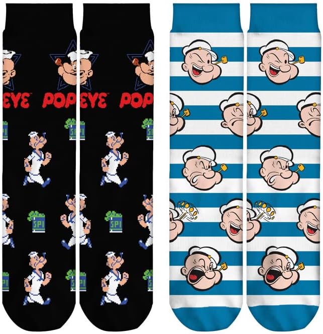 Licensed 2pk Funky Socks - Popeye