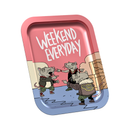 NEW - Weekend Everyday Artwork Metal Rolling Tray - Small 7" X 5.5"