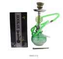 13" Emerald Glow Classic Glass Hookah Set 🟢💨