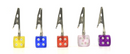 🎲 2.5" Assorted Colors Dice Base Memo Holder Clips🎲
