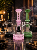 🌸 6.3" Pastel Tower Recycler Rig 🌿🖤💖