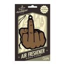 WoodRocket Middle Finger Brown-Colored Car Air Freshener