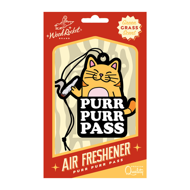 WoodRocket Purr Purr Pass Car Air Freshener
