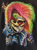 Unisex Graphic Streetwear T-shirt - Psycho Punk Rebellion