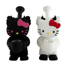 5.5" Gothic Kitty Heavy Silicone Water Pipe