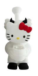 5.5" Gothic Kitty Heavy Silicone Water Pipe
