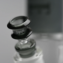 NEW - 16” Castle Glassworks Frosted Tube Colored Beaker Bong