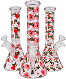 10" Valentine "Love" Beaker Bong Collection 💕✨