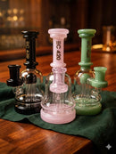 🌸 6.3" Pastel Tower Recycler Rig 🌿🖤💖