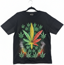 Unisex Graphic Streetwear T-shirt - Rasta Leaf Vibes