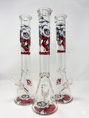 💀🔥18" 7mm Heavy Duty PHOENIX STAR Drip Blood Skull Bong – Unique Artist Design