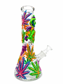 🛸🍃13" Alien Wizard Beaker Bong, 7mm Tick Bong 👽🍀
