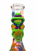 🛸🍃13" Alien Wizard Beaker Bong, 7mm Tick Bong 👽🍀