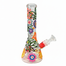 10" Neon Bloom Glow-in-the-Dark Beaker Bong
