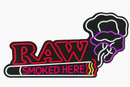 RAW "Smoked Here" LED Sign