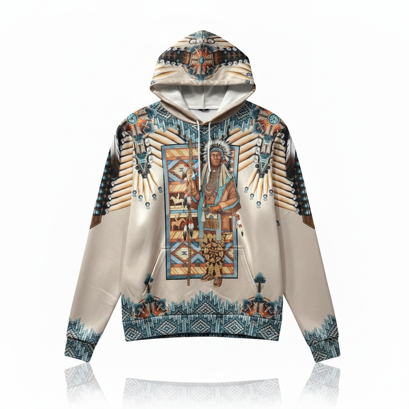 Unisex Graphic Streetwear 3D Hoodie - Tribal Heritage Spirit