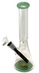 10" Color Lip Glass Beaker Bong - Assorted color