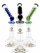 🌪️ East Coast 420 Twister Series – 15" Glass Water Pipe 🌪️ Assorted color