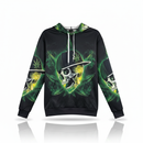 Unisex Graphic Streetwear 3D Hoodie - Neon Skull Street King