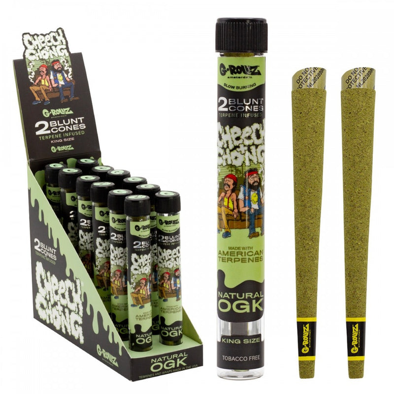 G-ROLLZ Cheech & Chong Terpene Infused Blunt Cones - 12 Packs/Display