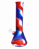 12" Silicone Water Pipe with Beaker Base