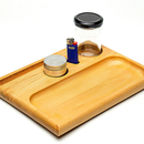 Handcrafted Wood Rolling Tray with Grinder