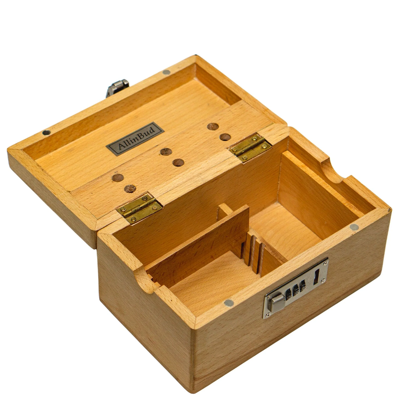 Handcrafted Wood Box - Tiny Motifs Stashbox
