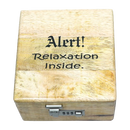 Buy 1 get 1 FREE - Handcrafted Wood Box - Alert! Relaxation Inside & Don't Panic, It's Organic