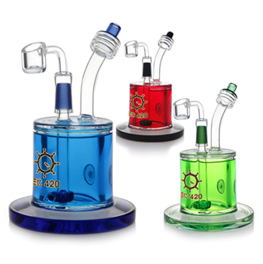 EC420 7" 5mm Freezable Glycerin Dab Rig with Banger