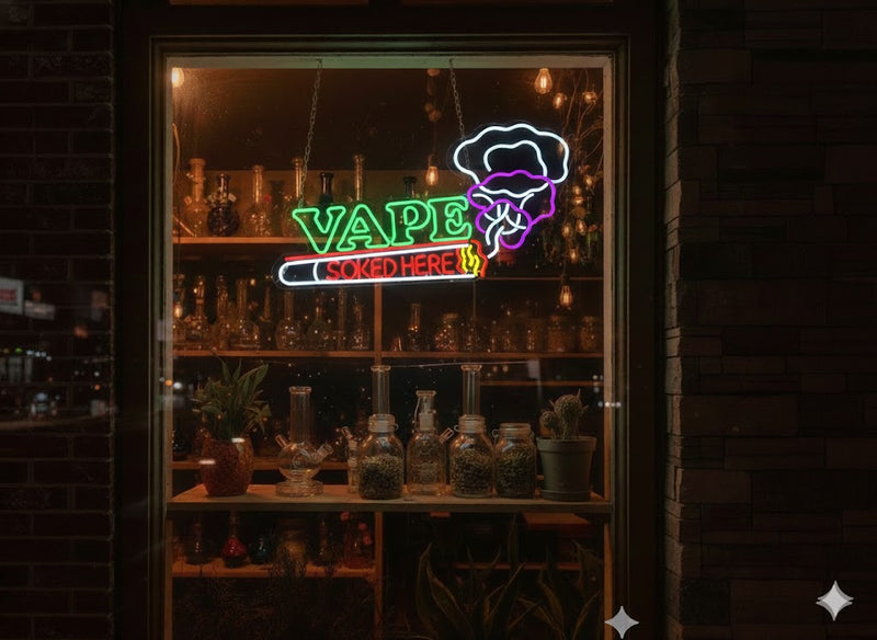 "VAPE SOLD HERE" LED Sign