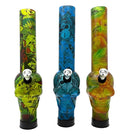 10" Graphic Series, Skull Fusion Acrylic Water Pipe - Assorted color