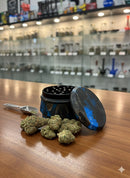 Assorted Printed Metal Tobacco Grinder Display – 4-Piece Herb Grinders