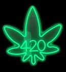420 Leaf Glow Sign