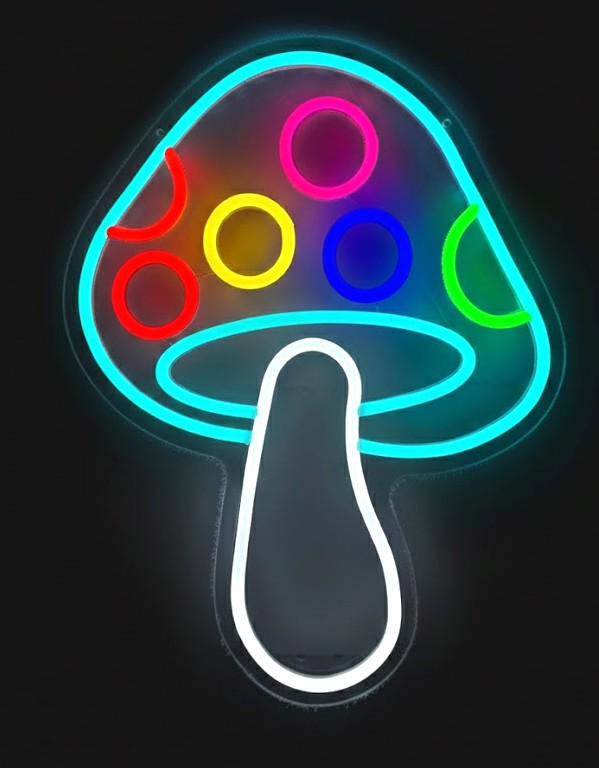 "High-Vibe" Shroom Glow Neon Light