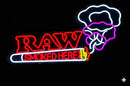 RAW "Smoked Here" LED Sign