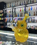Buy 3 get 1 FREE - 6" Owl Glow Glass Water Pipe - Assorted Color