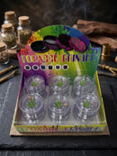 🌿 Multi-Design Acrylic Tobacco & Herb Grinders Display Box 🎨  12pcs A box