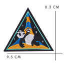 Panda Embroidery cloth sticker - 3.2" x 3.7"