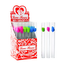 Love Rose Glass Tubes - 36Pcs/Display