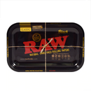 RAW Classic Black Metal Rolling Tray - medium-11" x 7"