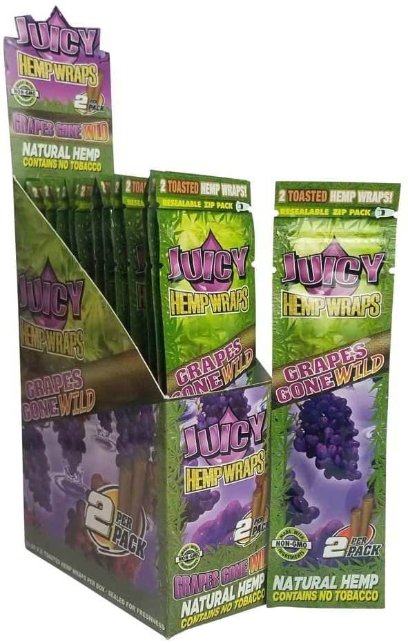 Juicy Hemp Wraps - 25 Packs/Box