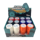 Twister 3 Part Plastic Grinder + Storage Container - 12pcs/Display