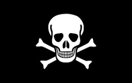 Pirate Skull and Crossbones Flag - 3' x 5'