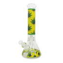 14" 7mm Leaf Design Beaker